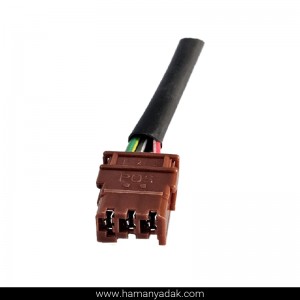سوکت 3 فیش چراغ سقف پژو 405 قهوه ای برند +BBZ