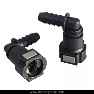 سوکت صافی بنزین سمند EF7 طوسی 90 درجه برند +BBZ (کد 121)