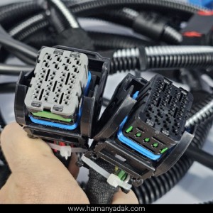 دسته سیم موتور پژو 206 تیپ 5 بوش ECU 7.4.4 (کد 9652029480) برند دناکو