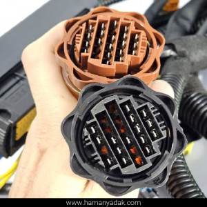 دسته سیم موتور زیمنس بایفیول پژو 405 و پارس MGH80 (کد IK544480) برند دناکو