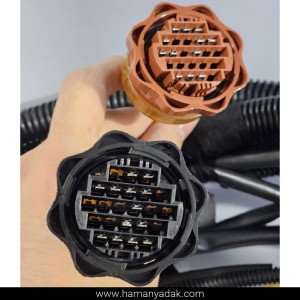 دسته سیم موتور زیمنس یگانه پژو 405 و پارس با سوکت سنسور اکسیژن زیمنس (کد YG20241928) برند دناکو
