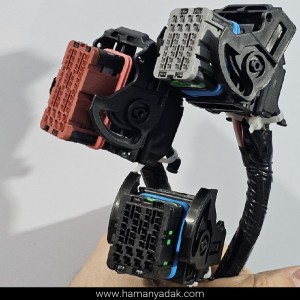 دسته سیم موتور پژو 405 و پارس و سمند بدون یونیت فن (کد YG20241600) برند دناکو