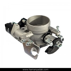 دریچه گاز کامل مکانیکی پژو 206 TU5 و پژو SLX مدل SSAT برند هیرکان