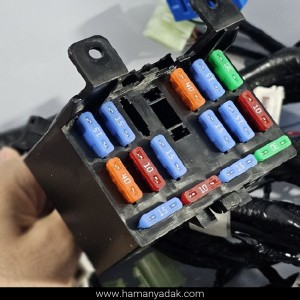 دسته سیم موتور ساژم پراید فن دو دور یگانه (کد SH12V67020) برند دناکو