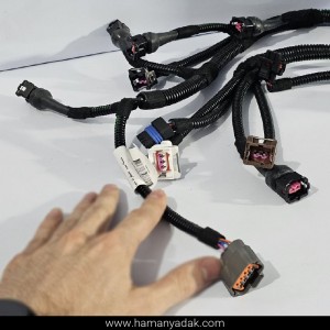 دسته سیم سوزن انژکتور (منیفولد) تیبا (کد TN030 - 18519) برند دناکو