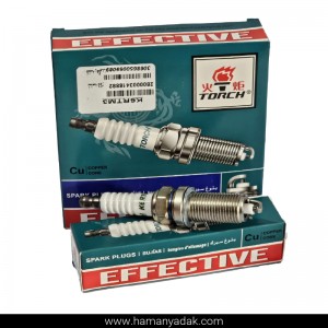 شمع پایه بلند پژو 206 تیپ 5 (کد K6RTM3) برند TORCH (بسته ۴ عددی)