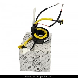 نوار چرخشی (رابط چرخشی) پژو 206 مدل ایمن برند هیرکان