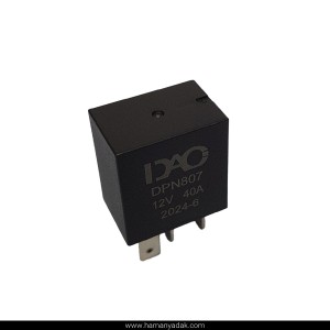 میکرو رله 4 فیش مشکی 40 آمپر برند دیاکو (کد 807)