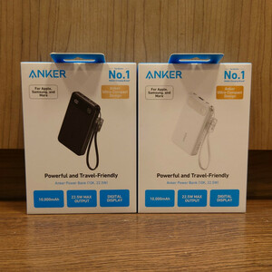 پاوربانک انکر مدل A1257 ظرفیت 10000 میلی آمپر ساعت به همراه کابل USB-C