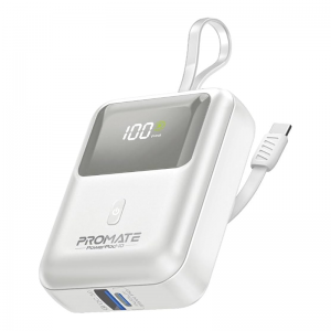 پاوربانک پرومیت مدل POWERPOD-10.BLK ظرفیت ۱۰۰۰۰ میلی‌آمپرساعت