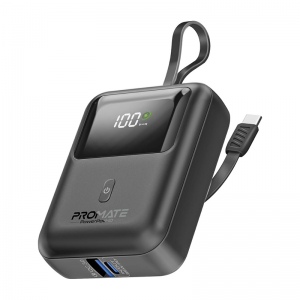 پاوربانک پرومیت مدل POWERPOD-10.BLK ظرفیت ۱۰۰۰۰ میلی‌آمپرساعت