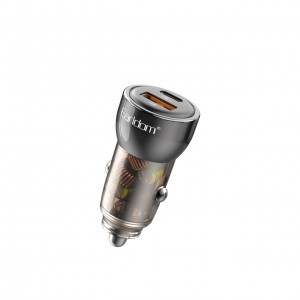 شارژر فندکی فست شارژ ماشین تایپ سی 30 وات ارلدام ES-CC31