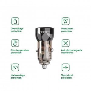 شارژر فندکی فست شارژ ماشین تایپ سی 30 وات ارلدام ES-CC31