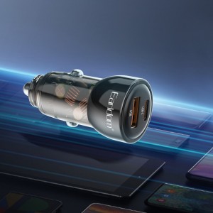 شارژر فندکی فست شارژ ماشین تایپ سی 30 وات ارلدام ES-CC31
