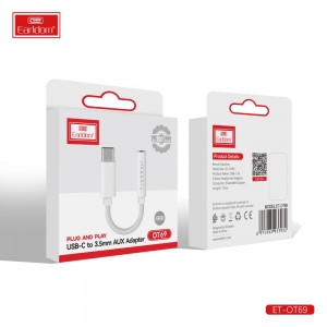 مبدل تایپ سی ( USB-C ) به جک 3.5 میلی متری ارلدام مدل ET-OT69