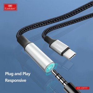 مبدل تایپ سی ( USB-C ) به جک 3.5 میلی متری ارلدام مدل ET-OT77