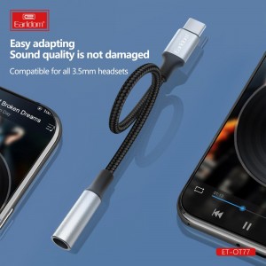 مبدل تایپ سی ( USB-C ) به جک 3.5 میلی متری ارلدام مدل ET-OT77