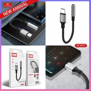 مبدل تایپ سی ( USB-C ) به جک 3.5 میلی متری ارلدام مدل ET-OT77