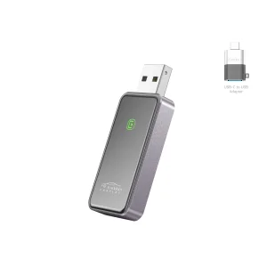 کارپلی (CarPlay) وایرلس خودرو ارلدام مدل ET-CP02 به همراه تبدیل USB به USB-C