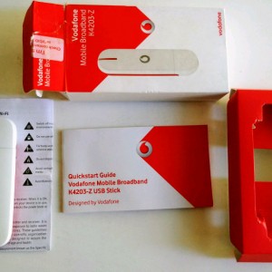 مودم 3G ودافون مدل K4203 به همراه روتر تی پی لینک مدل MR3420