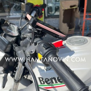 پایه نگهدارنده موبایل مناسب موتور و دوچرخه چهار گوشه مدل Universal Bike Holder