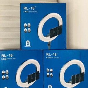رینگ لایت عکاسی مدل RL-18 به همراه سه پایه