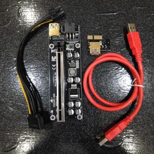 رایزر کارت گرافیک تبدیل PCI EXPRESS X1 به X16 مدل 8 خازن 009s plus