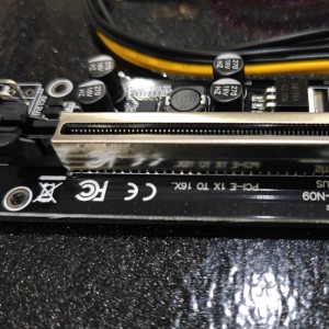 رایزر کارت گرافیک تبدیل PCI EXPRESS X1 به X16 مدل 8 خازن 009s plus