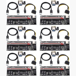 رایزر کارت گرافیک تبدیل PCI EXPRESS X1 به X16 مدل 8 خازن 009s plus