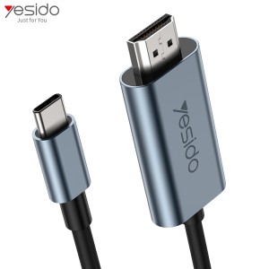 کابل تبدیل USB-C به HDMI یسیدو مدل HM10 طول 2 متر