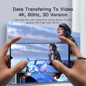 کابل تبدیل USB-C به HDMI یسیدو مدل HM10 طول 2 متر