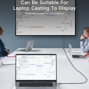 کابل تبدیل USB-C به HDMI یسیدو مدل HM10 طول 2 متر