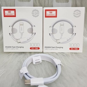 کابل تبدیل USB-C به لایتنینگ ارلدام مدل EC-166i PD20W طول 1 متر
