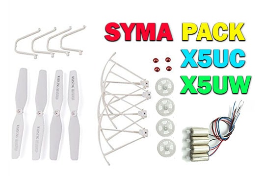 پک کامل قطعات کوادکوپتر سایما  SYMA X5uw-x5uc