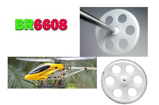 چرخدنده درشت جفتی  هلیکوپتر کنترلی BR6608  و  br6008 ( استوک سالم)