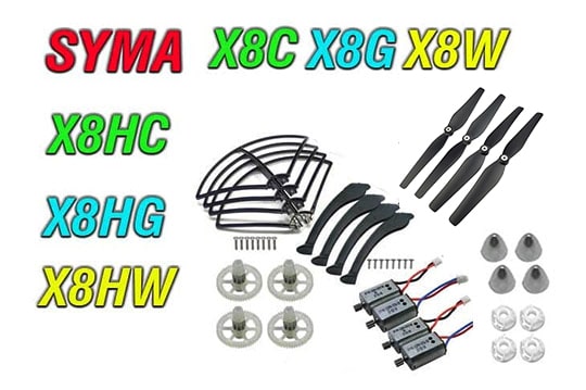 پک  قطعات کوادکوپتر سایما x8c-x8w-x8g-x8hc-x8hw-x8hg