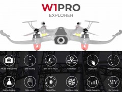 کوادکوپتر سیما syma w1 pro  با موتور براشلس و دوربین 4k