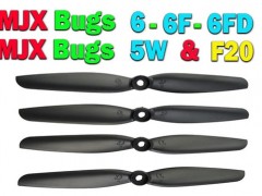 خرید چهار عدد پره کوادکوپتر mjx bugs 5w-6 ( موتور براشلس )