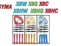 پک سه گانه پره ، پایه و محافظ پره کوادکوپتر سایما SYMA X8G-X8C-X8W-X8HG-X8HW-X8HC