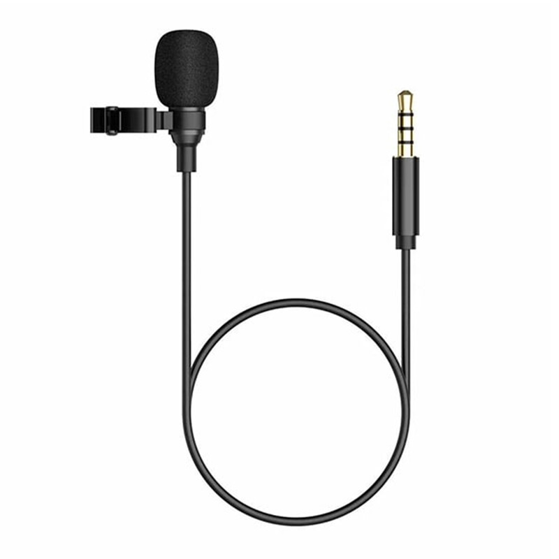 میکروفون 3.5 میلی متری گیره ای مینیسو livestreaming 3.5 mm on microphone miniso
