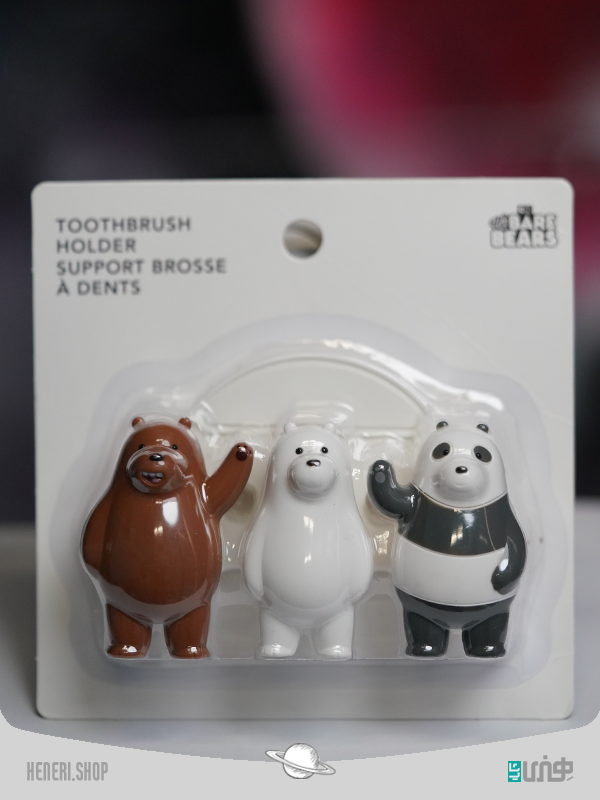 هولدر دیواری مسواک مدل خرس های شجاع برند مینیسو Miniso Brave bears toothbrush wall holder