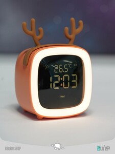 ساعت رومیزی به همراه چراغ خواب  Cute Pet TV Night-light Alarm Clock