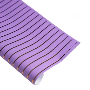 کاغذ کادو طلاکوب راه راه Red striped gilded gift paper
