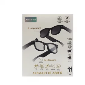 عینک هوشمند دوربین دار مجهز به هوش مصنوعی  Aimb-G1 Smart Glasses Camera Bluetooth Call AI Translation