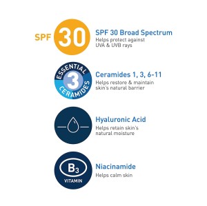 لوسیون مرطوب کننده روز SPF30 سراوی CeraVe AM Facial Moisturizing Lotion SPF 30 Oil-Free