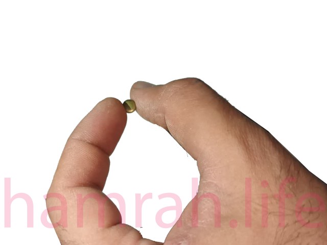 پرچ کف 6 پایه 6 یک رو زرد قلم