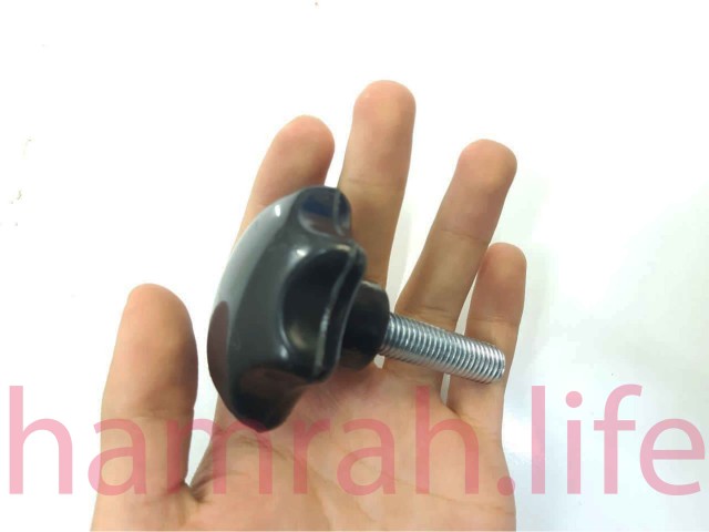 پیچ خروسکی فلکه ای 12 هفت پر  ارتفاع رزوه  45 mm
