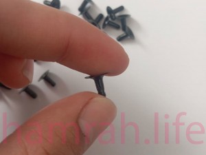 پرچ زیر و رو کف 12 ( مشکی ) پایه 9 ( مشکی ) یک رو