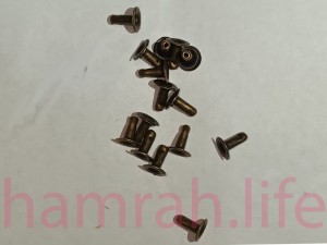 پرچ کف 6 پایه 6 یک رو زرد قلم