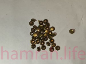 پرچ کف 6 پایه 6 یک رو زرد قلم